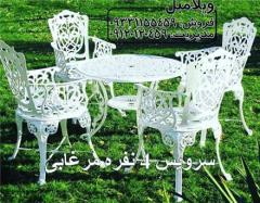 فروش میز و صندلی آلومینیمی تراس مرغابی