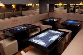 منوی دیجیتال سفارش غذا با میز لمسی هوشمند رستوران EPR