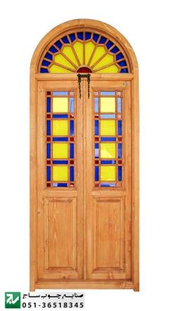 پنجره اُرُسی شیشه رنگی چوبی سنتی گره چینی مشبک صنایع چوب