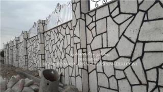 خدمات اجرای سنگ ورقه ای سفید , بصورت تیشه ای برای دیوارها در مهرآباد