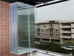 بالکن شیشه ای جمع شو و شیشه ریلی در تبریز