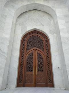 درب چوبی سنتی و مدرن مسجد ، لابی ، اماکن