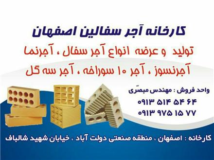 لیست کلیه محصولات اجر سفال اصفهان