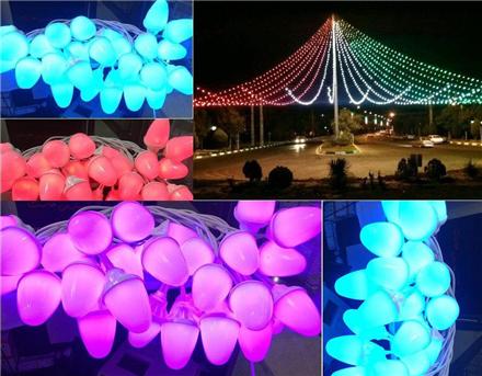 تولید و پخش ریسه های حبابی LED
