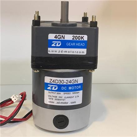فروش دیسی موتور گیربکس زد دی ZDMOTOR-Z4D30-24GN 200K 24V 10 RPM