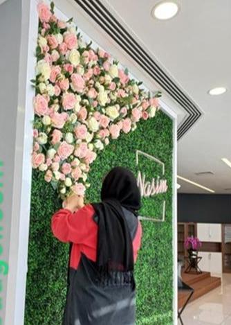 طراحی و اجرای دیوار سبز و دیوار گل مصنوعی