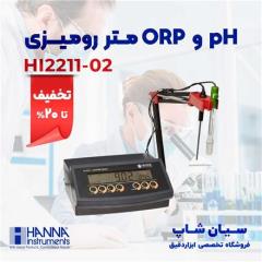 pH سنج و تستر ORP رومیزی هانا HANNA HI2211-02 decoding=