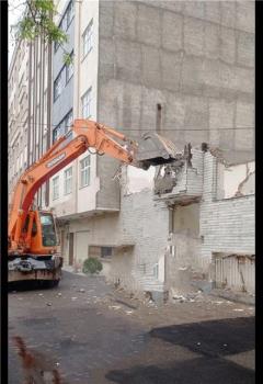 تخریب ساختمان در