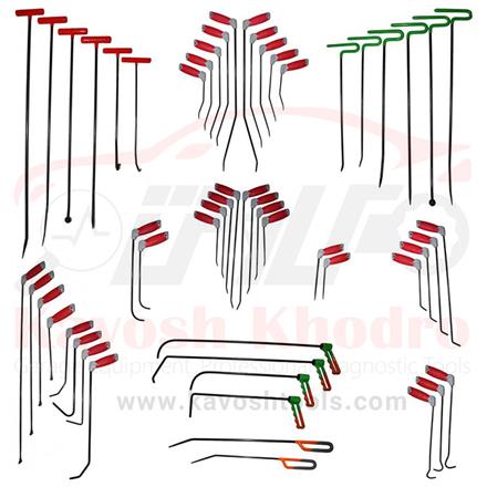 میله های صافکاری PDR  دسته 55 پارچه با 4 گردون ساخت ترکیه