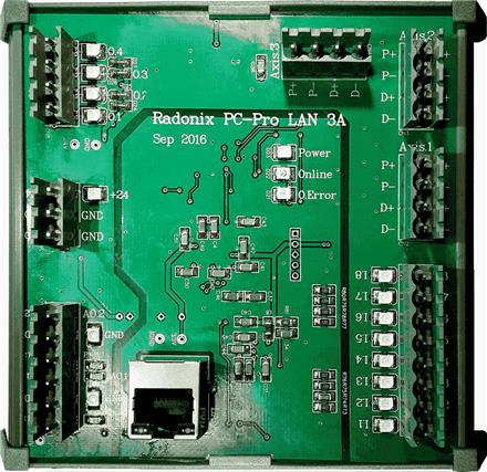 رادونیکس ۳ محور LAN جهت استپ موتور