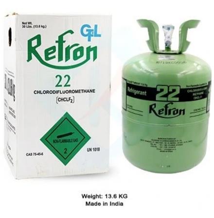 گاز R22 برند refron اصلی لیبل دار
