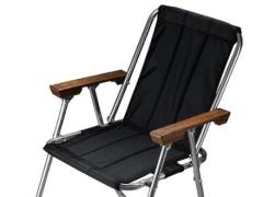 صندلی ساحلی دسته چوبی