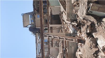 تخریب ساختمان حبیبی در تهران