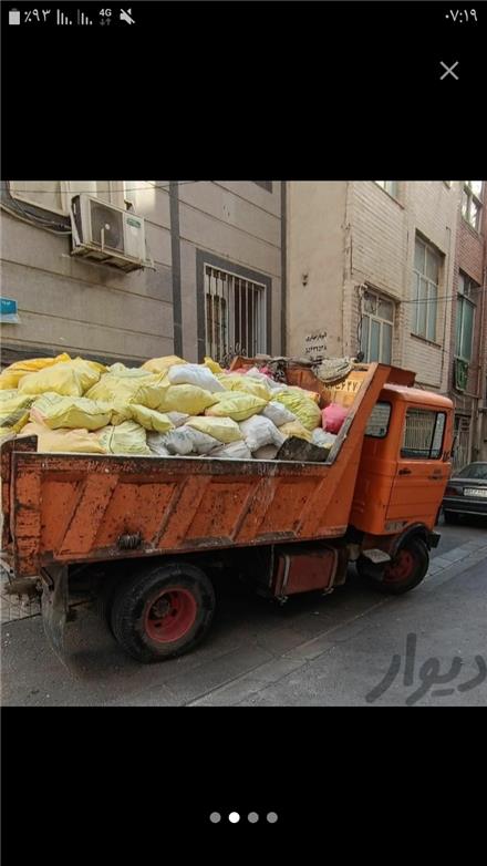 حمل نخاله و خاک و تهیه مصالح ساختمانی . ماسه نیسان . بادسان .ایسوزو.