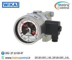 گیج اختلاف فشار سوئیچ دار برند wika مدلDPGS43HP